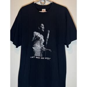 Vintage Jerzees 1998 Billie Holiday Lady Sings The Blues T-shirt XL Jazz Music